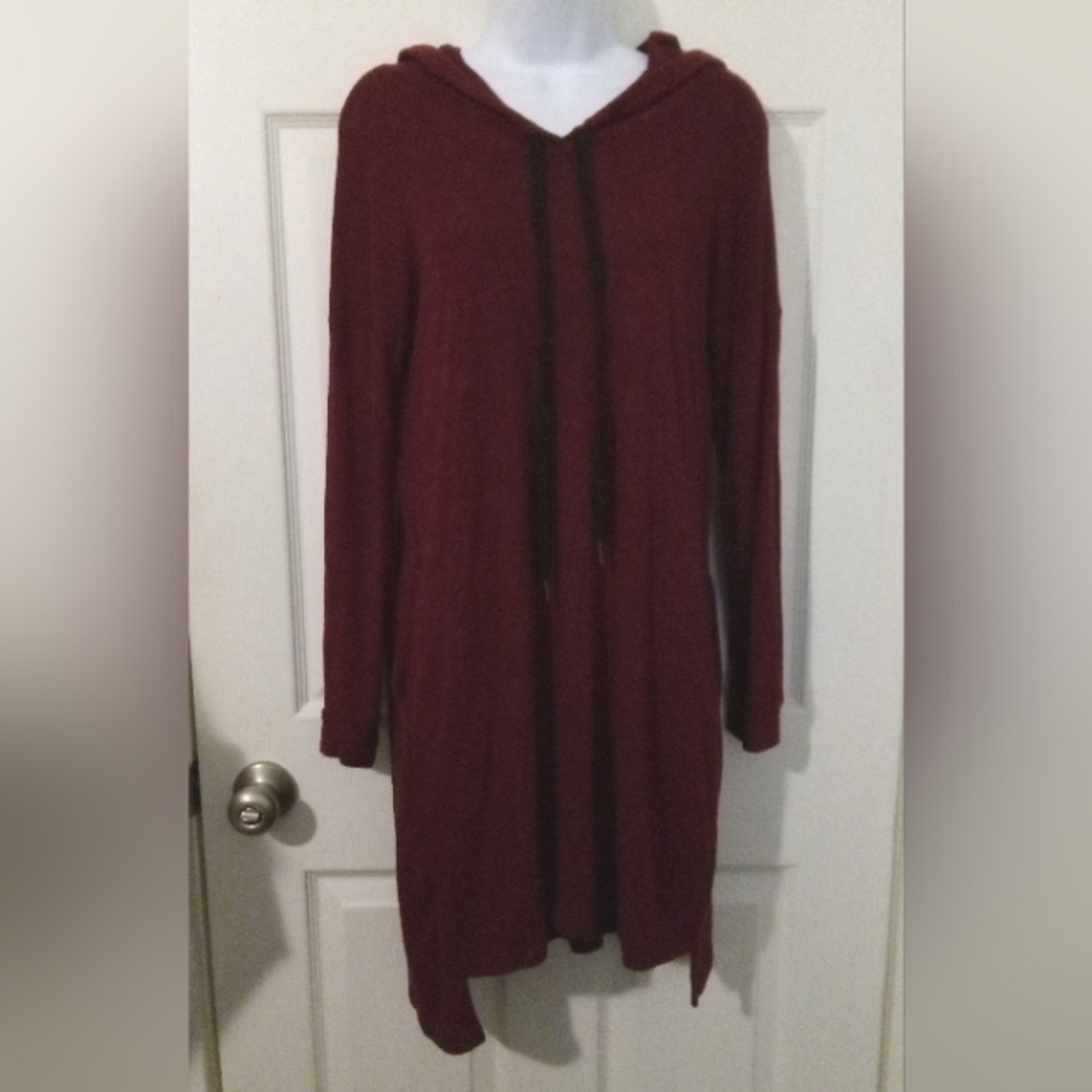(Clearance) Potter's pot dark red hoodie dress